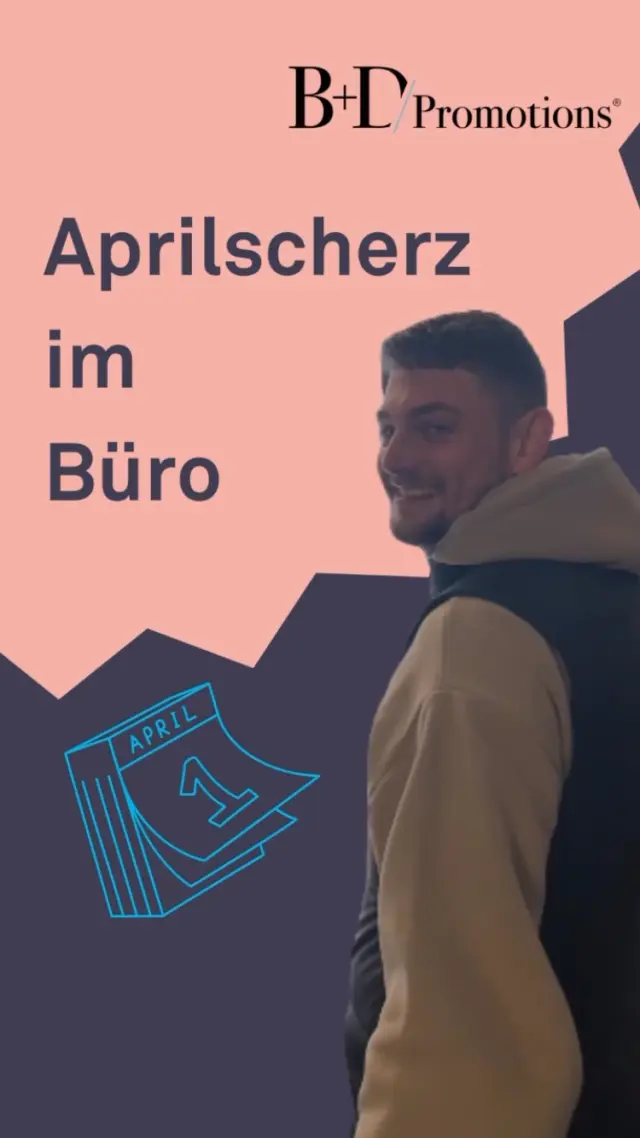 Willkommen zurück aus dem Urlaub, Marvin! 🏝️😏 Pech, wenn der erste Arbeitstag auf den 1. April fällt...  #bplusd #bplusdpromotions #prank #agency #agencylife #aprilapril
