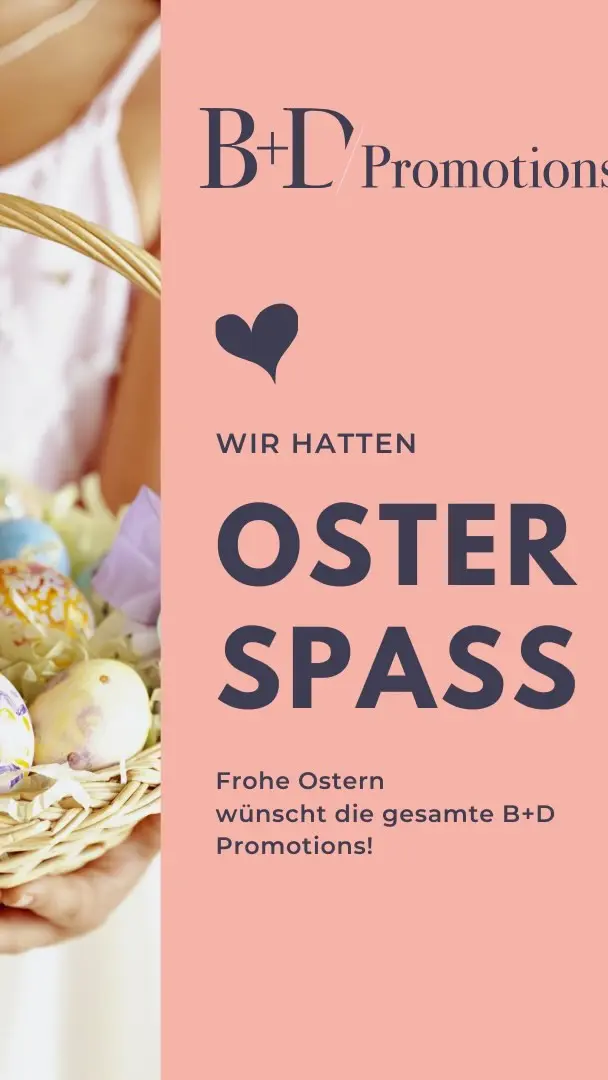 🐣💥 B+D on an egg-venture!
Wir haben Eier gesucht, bemalt, gelacht und (natürlich) den ein oder anderen Glitter-Unfall gefeiert. 🤪🎨
Mit jeder Menge Spaß wünschen wir euch allen die buntesten, entspanntesten und ei-nzigartigsten Ostern! 🐰🌸

#bplusdpromo #bplusdfamily #bplusd #agencylife #bplusdpromotions #team